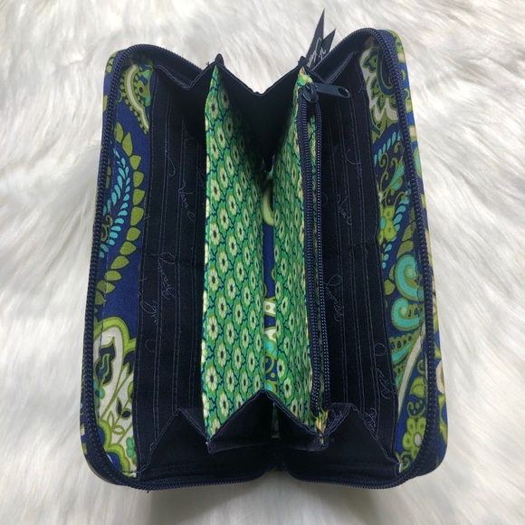 Vera Bradley Accordion Wallet - Rhythm and Blues - Picture 3 of 4